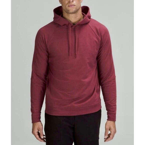 lululemon athletica Other - Lululemon City Sweat Pullover Hoodie Mens Small Mulled Wine Red Burgundy M3AUPS